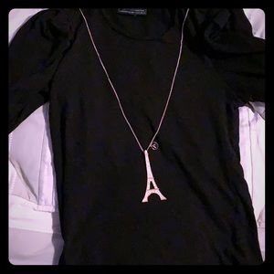 Eiffel Tower rhinestones necklace